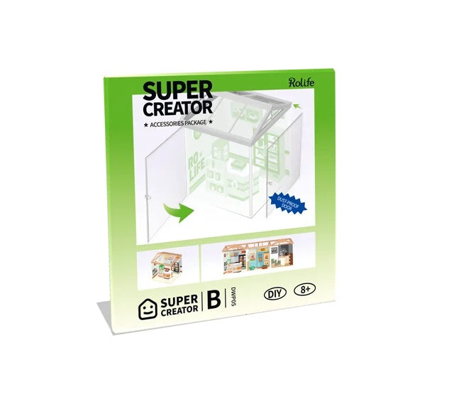 Miniature House Kit with Lights and Furniture