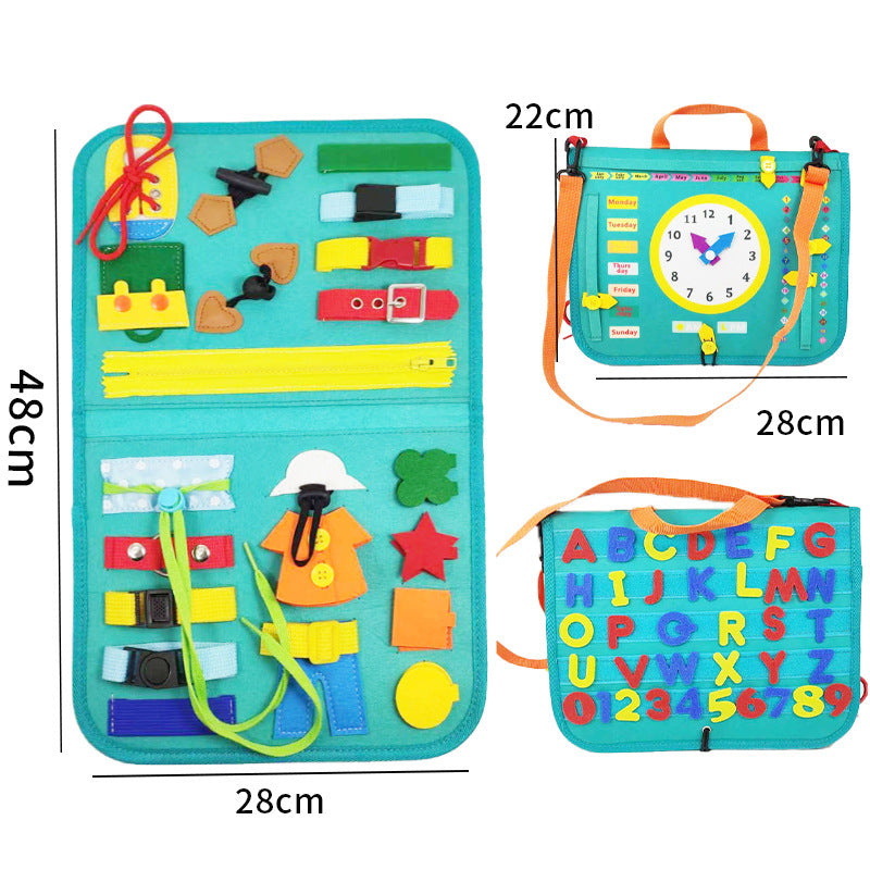 Learning Toy – Soft Felt Activity Board for Toddlers