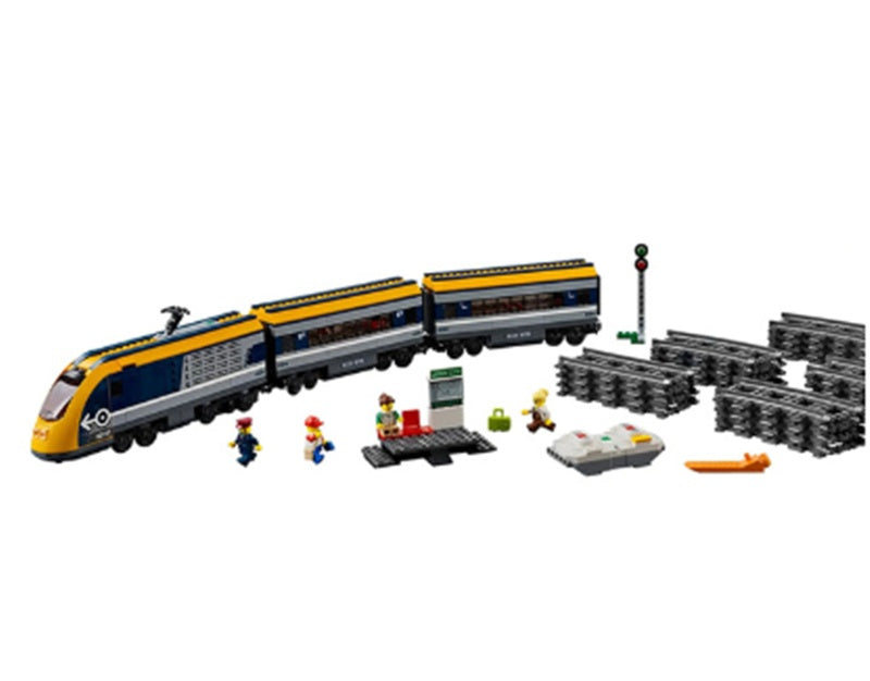 DIY Electric Train Set with 800+ ABS Building Blocks