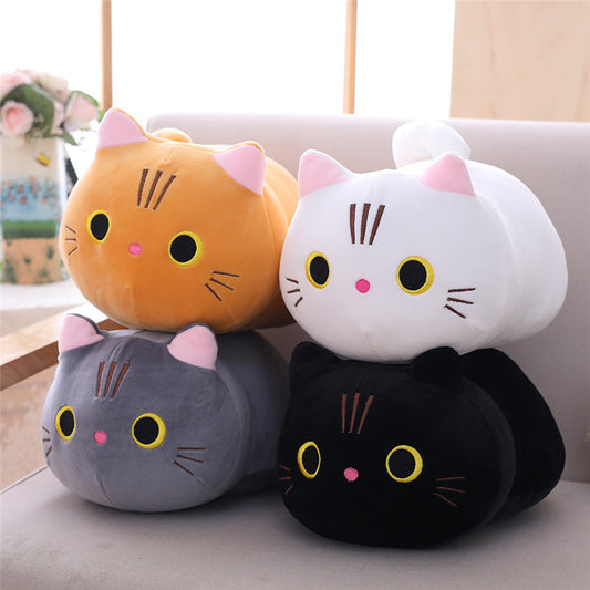 Cute Cat Plush Doll – Soft Spandex Toy in 4 Colors & 3 Sizes