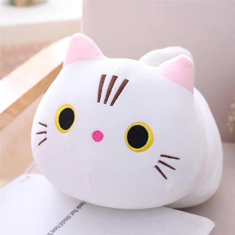 Cute Cat Plush Doll – Soft Spandex Toy in 4 Colors & 3 Sizes
