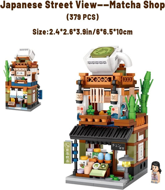 Mini Building Blocks Japanese Street View 4-in-1 Set
