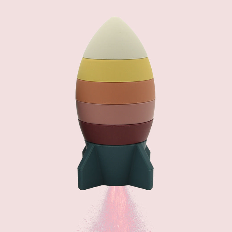 Space Shuttle Silicone Building Blocks Toy for Kids