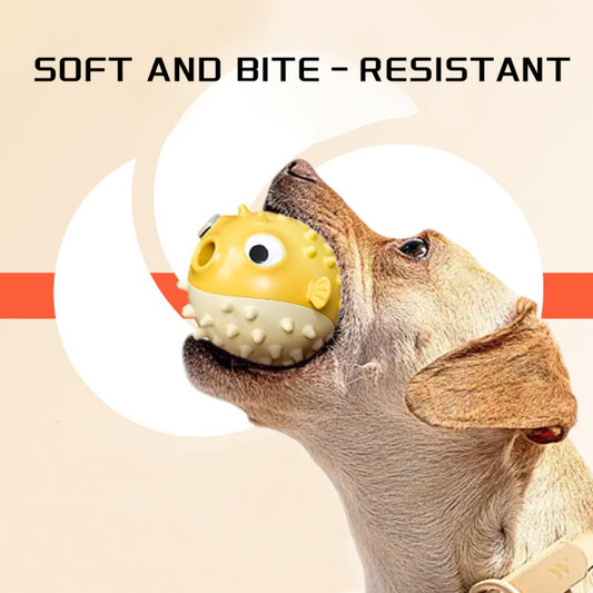 Durable Fish-Shaped Squeaky Dog Toy for Aggressive Chewers