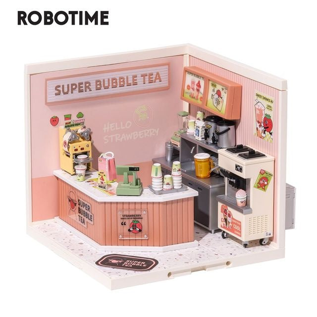 Miniature House Kit with Lights and Furniture