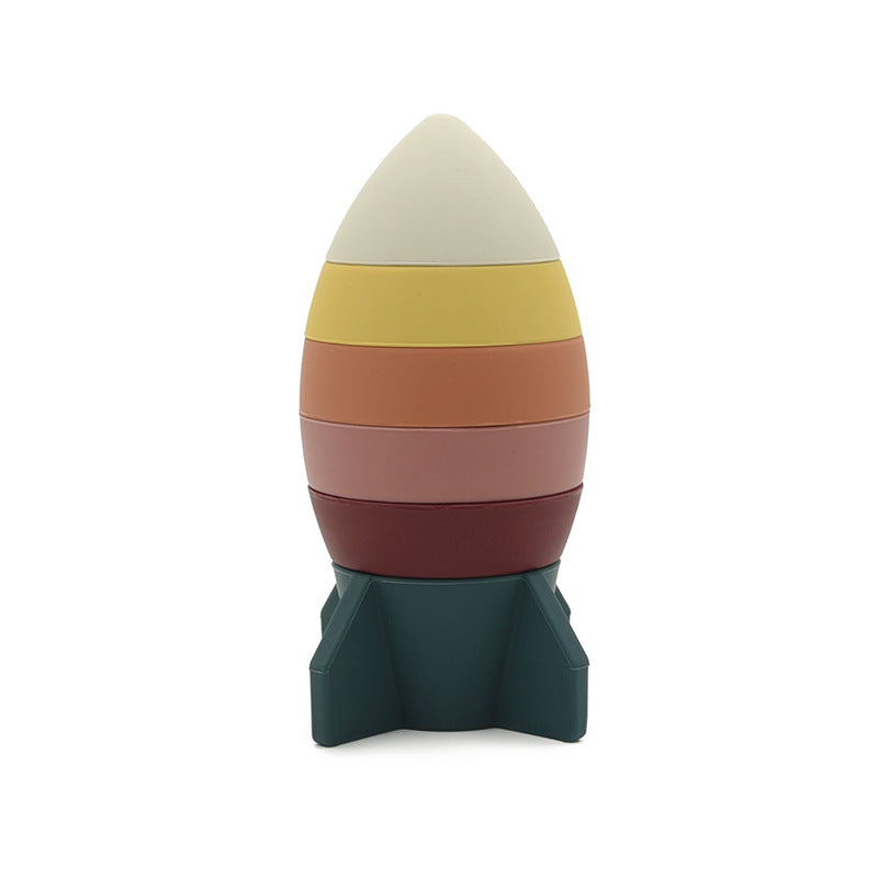 Space Shuttle Silicone Building Blocks Toy for Kids
