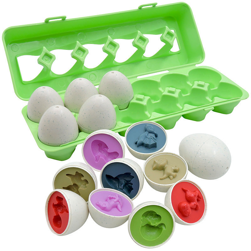 Educational Egg Toy Set for Kids – Shape & Color Matching