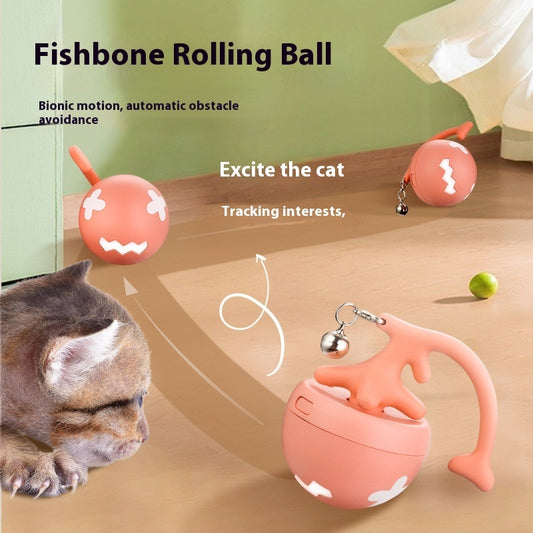 Interactive Cat Toy – Smart Teasing Ball with USB Charging