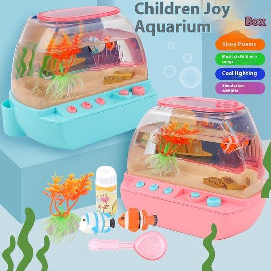 Aquarium Educational Toy – Interactive Light & Music Fish Tank