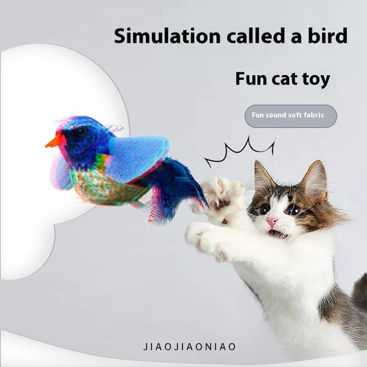 Interactive Plush Pet Simulator Toy with Colorful Elastic Strings