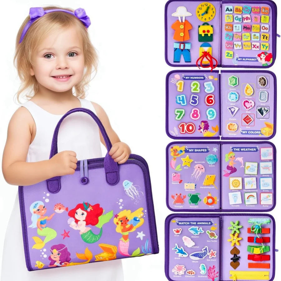 Learning Toy – Soft Felt Activity Board for Toddlers