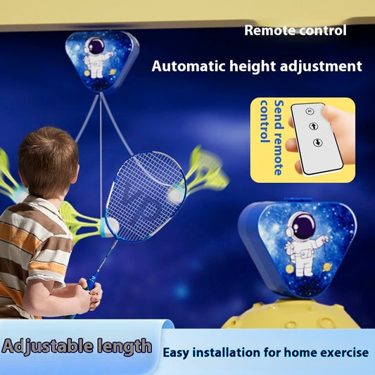 Remote Control Badminton Trainer – Spaceman Adjustable Set