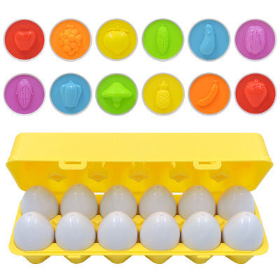 Educational Egg Toy Set for Kids – Shape & Color Matching