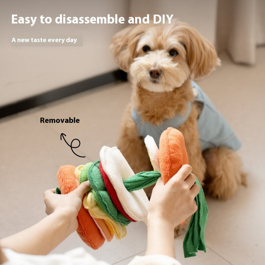 Interactive Food Leakage Dog Toy for Fun and Slow Feeding
