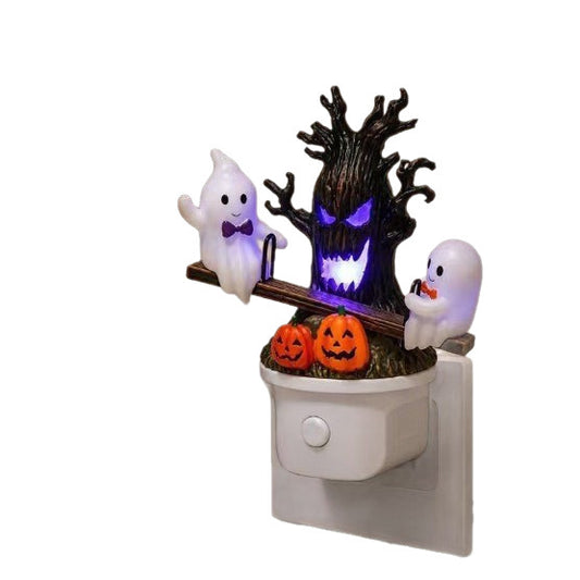Resin Halloween ghost lamp with USB power