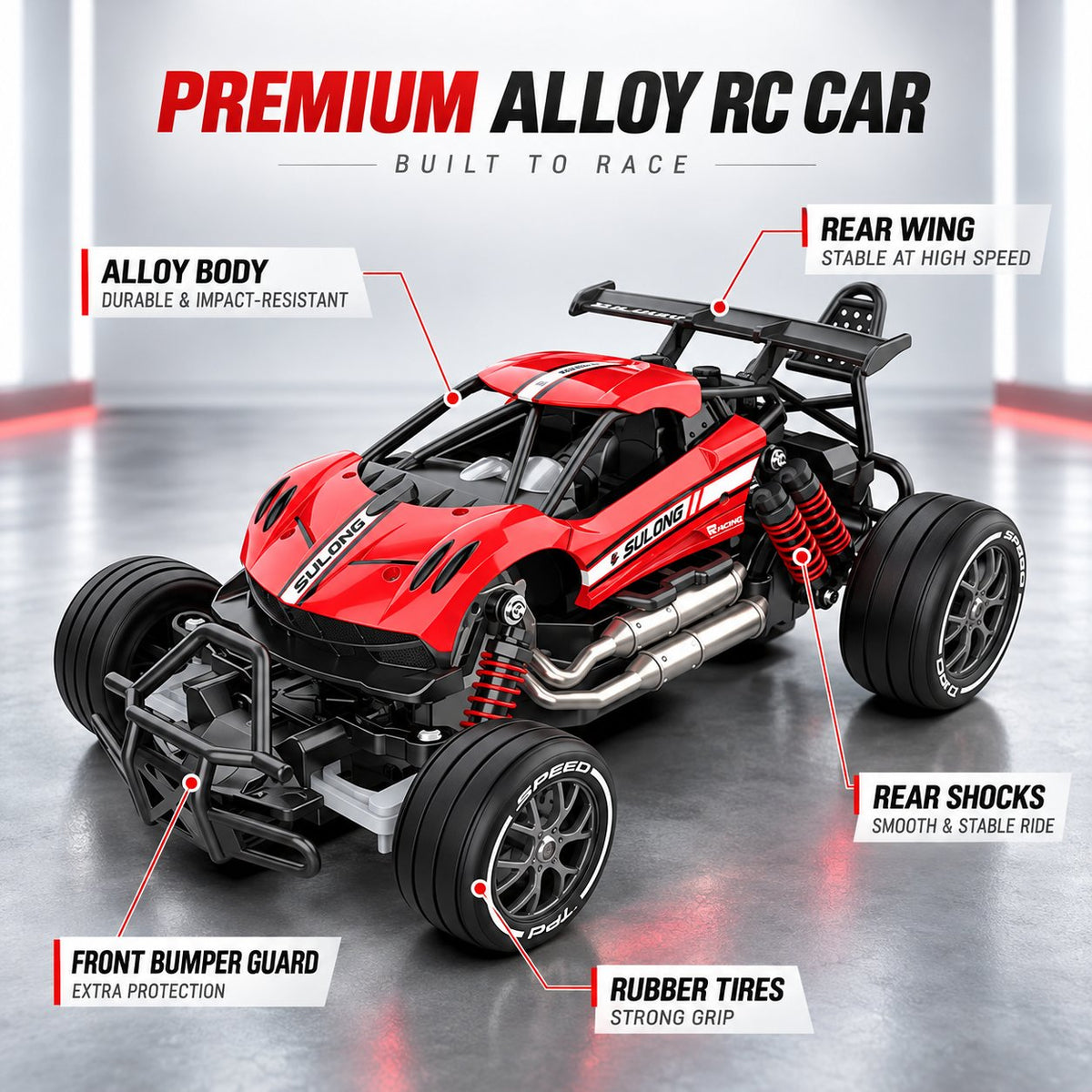 Alloy remote control car crawler close-up