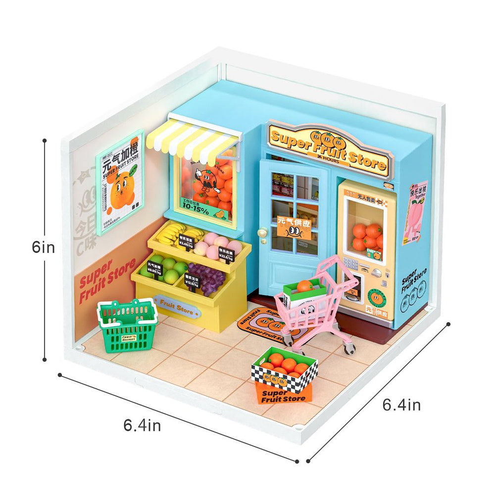 Miniature House Kit with Lights and Furniture