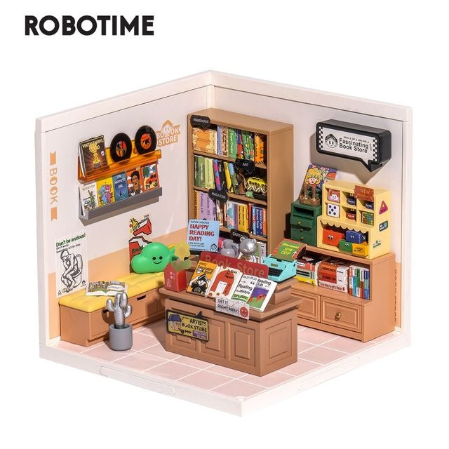 Miniature House Kit with Lights and Furniture