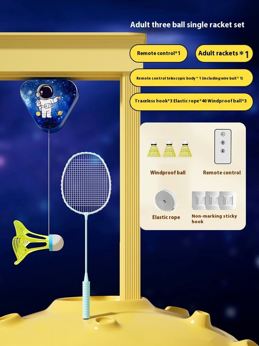 Remote Control Badminton Trainer – Spaceman Adjustable Set