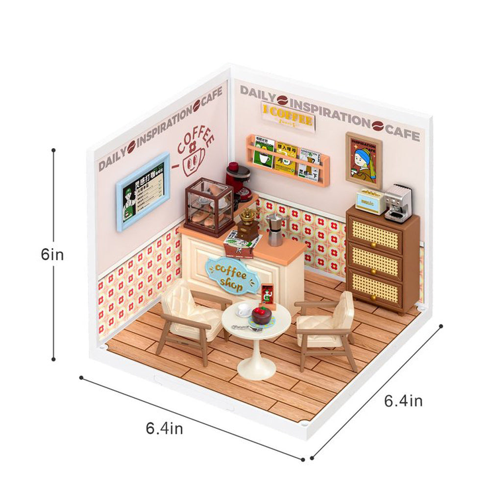 Miniature House Kit with Lights and Furniture