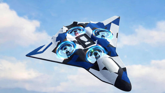 Remote control fighter plane CZ36 performing 360 degree stunt in sky