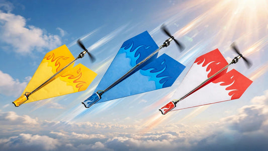 How to fold a paper aeroplane toy for motorised paper plane kit