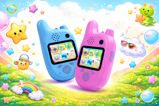 walkie talkies with camera featuring 1080P video and 12MP photos designed for walkie talkie kids outdoor adventures