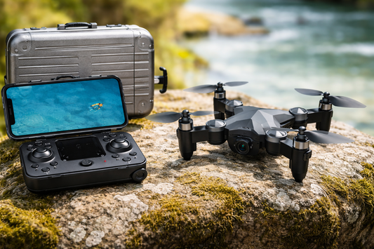 Foldable mini drone with HD camera for kids, perfect kids drone for indoor and outdoor fun.