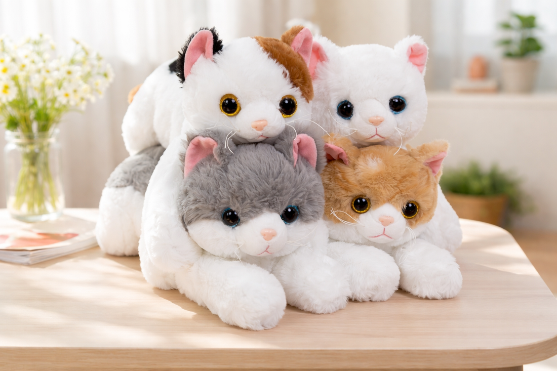 Cat Plush – Soft Toy for Kids, Plush Kitty in 5 Colors
