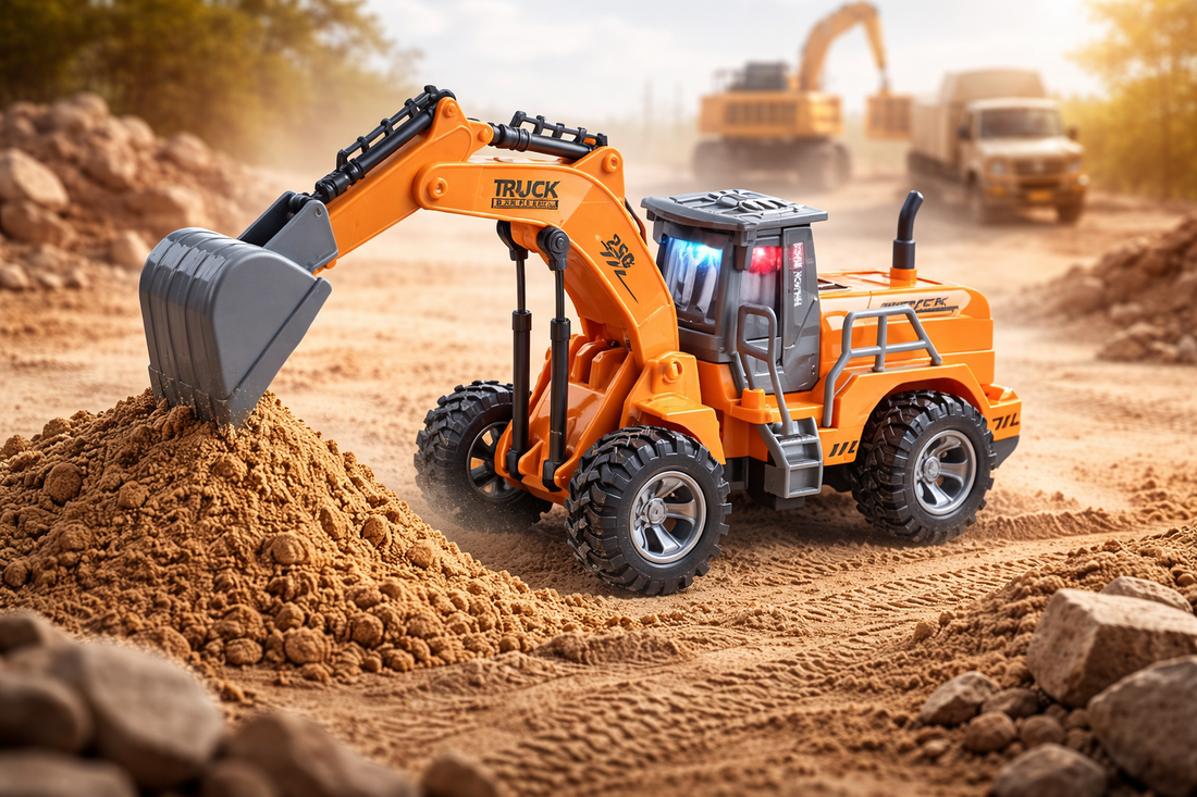 excavator rc toys 1:24 scale remote control construction vehicle for kids
