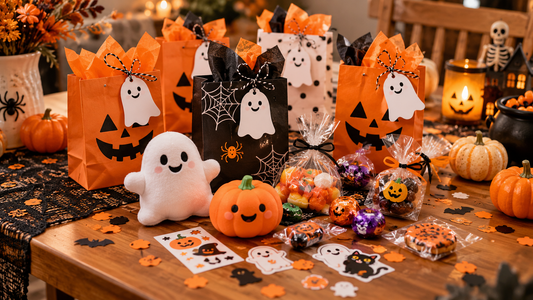 Halloween party favors with toy, candy and DIY goodie bag ideas