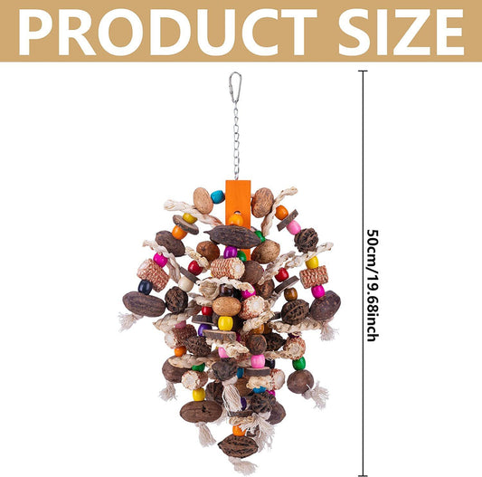 Wooden Fruit Skewers for Birds and Parrots