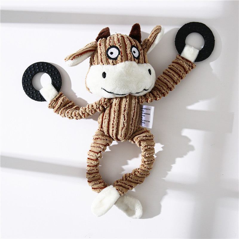 Soft Plush Donkey Dog Toy for Safe and Fun Playtime