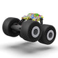 Off-road-style RC stunt truck with sponge tires