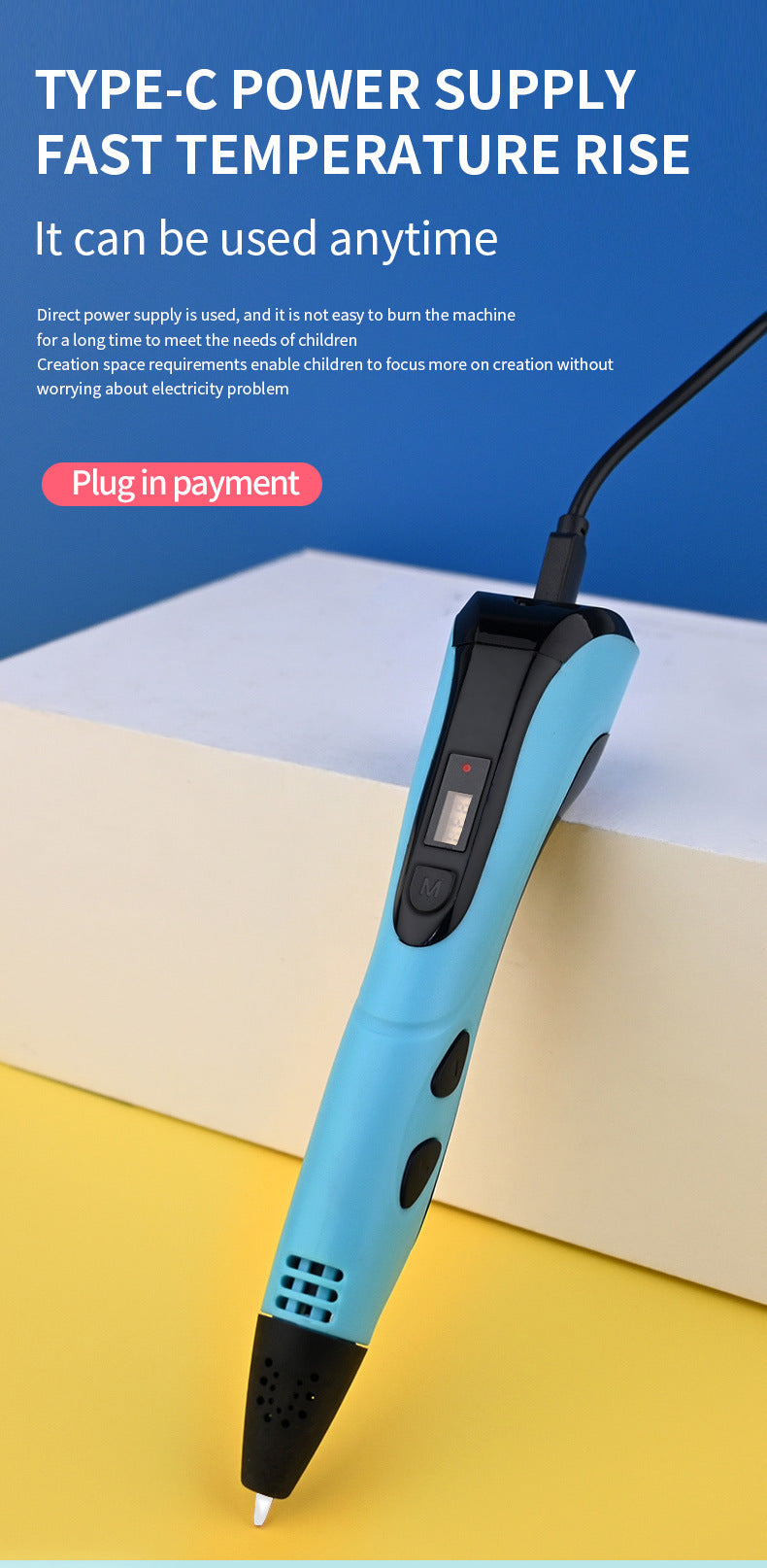 3D Pen Educational Toy – Creative 3D Printing Pen for Kids