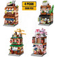 Mini Building Blocks Japanese Street View 4-in-1 Set