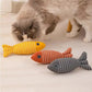Catnip Toys for Cats – Plush Fish Kicker with Organic Catnip