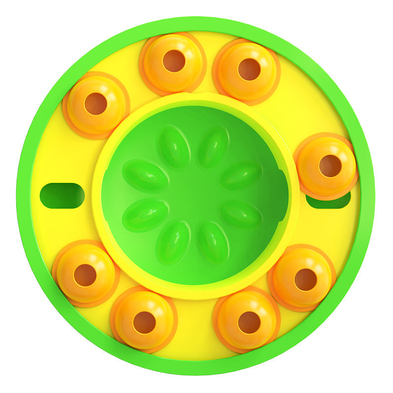 Interactive Dog Puzzle Toy with Slow Feeder and Food Dispenser
