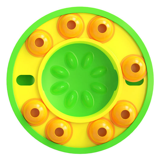 Interactive Dog Puzzle Toy with Slow Feeder and Food Dispenser