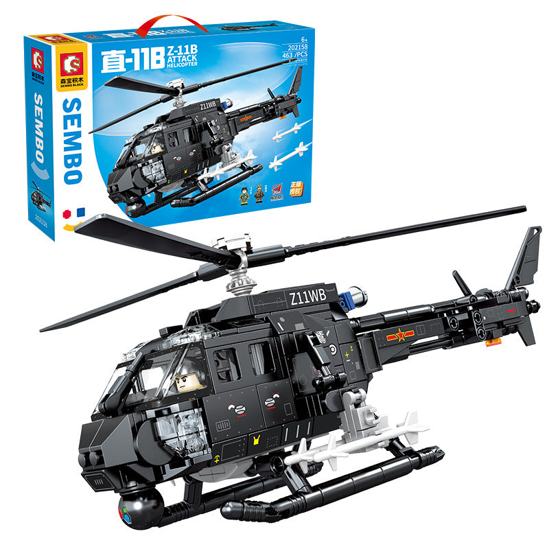 Building Blocks Aircraft Toy – Military Series Assembly Set for Kids