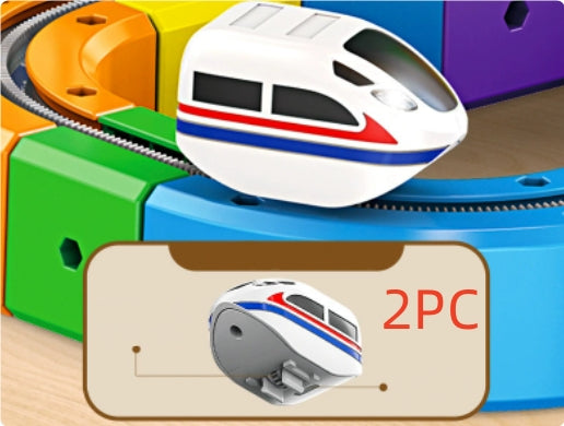 Magnetic Toy Construction Track Car for Kids – Electric Learning Playset