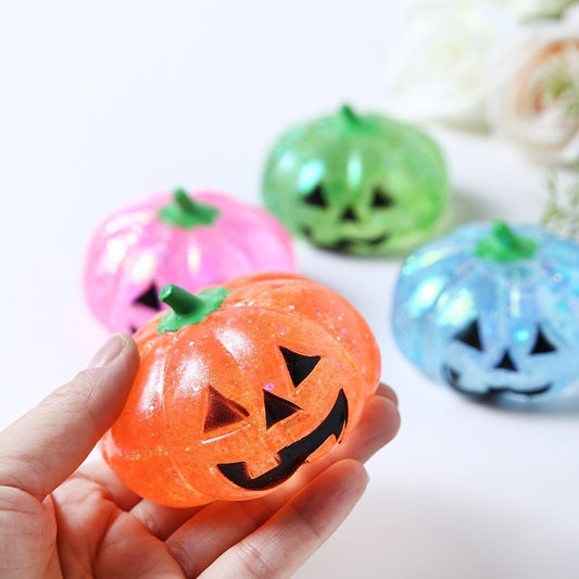 Pumpkin stress toy for sensory and interactive play