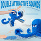 Durable Stuffed Octopus Dog Toy with Squeaker and Crinkle