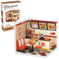 Miniature House Kit with Lights and Furniture