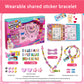 DIY handmade bead bracelet stickers for children, girl toy bracelets