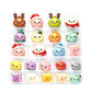 Christmas 24 Days Countdown Calendar Squishy Blind Box DIY Bun Toy Gift