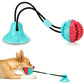 Tough Chewer Suction Cup Rope Dog Toy with Food Dispenser