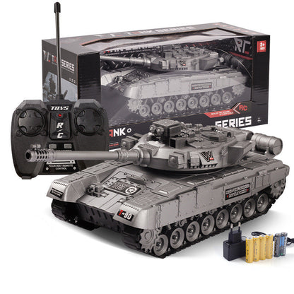 RC Tank with Handle Remote: 31.5 cm, Military Green Camouflage Battle Tank
