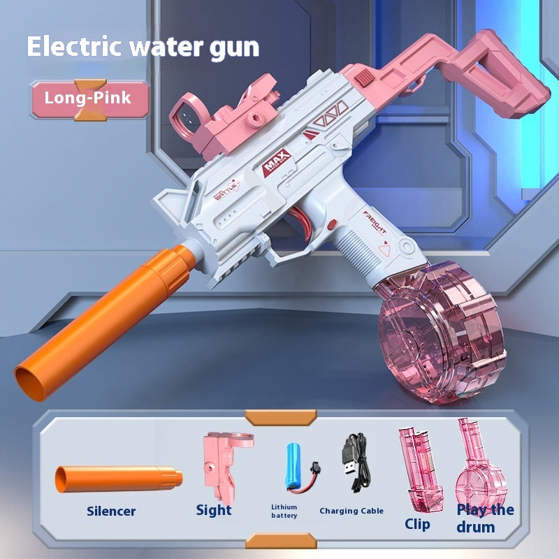 Rechargeable Electric Spray Gun – Long Range Water Blaster with Dual Clips