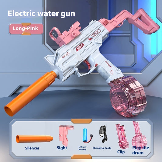 Rechargeable Electric Spray Gun – Long Range Water Blaster with Dual Clips